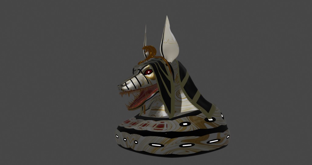 Anubis head (white) preview image 1